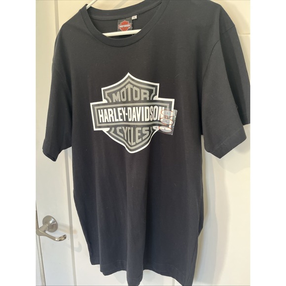 Harley Davidson Shirts  Short Sleeve Crew Neck Black Guam Men's Size Large - Picture 7 of 12